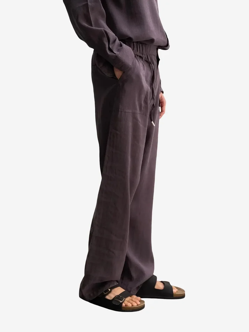 جيستو GIESTO Relaxed Fit Wide Leg Drawstring Pants